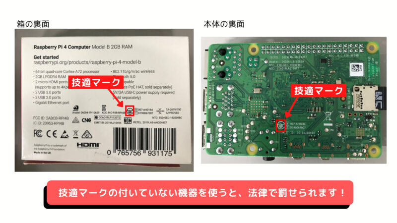 PC/タブレット 配送員設置 Raspberry 32GB Pi 4（8GB技適マーク付き）/ Gekiyasu / Shinsaku